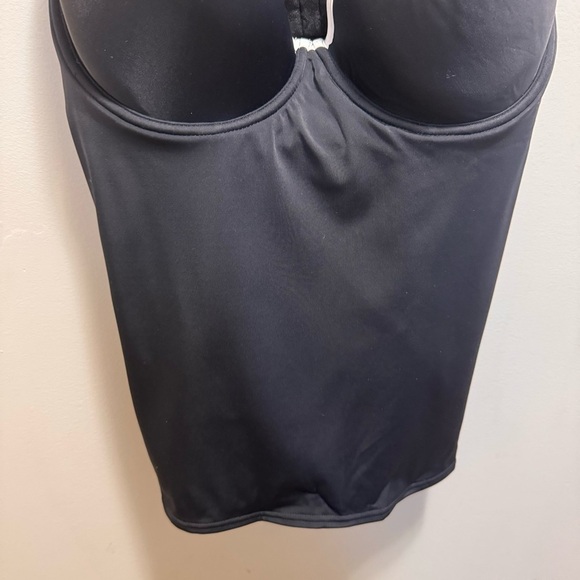 Freya Back To Black Tankini Top Underwired Padded Bikini - Black Size 34I - Picture 6 of 9